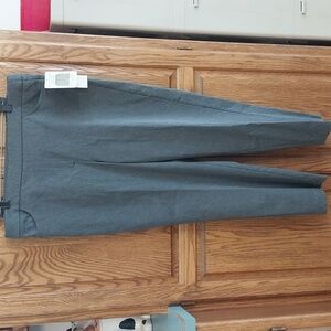 Alfred Dunner NWT Women's Classic Pull-on Dress Pants Sz 18 Grey Tummy Control
